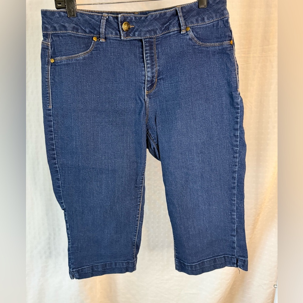 d. jeans Classic Blue Denim pedal pushers